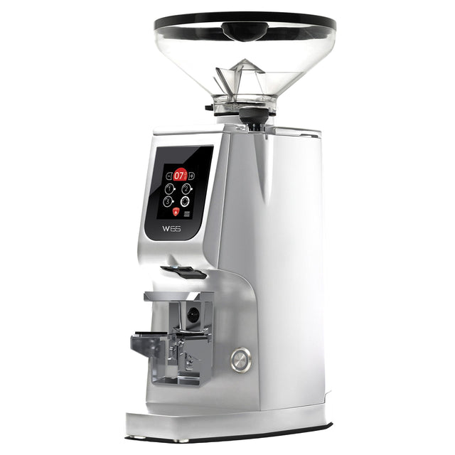 Eureka Atom W65 Espresso Grinder in chrome by Clive Coffee - knockout