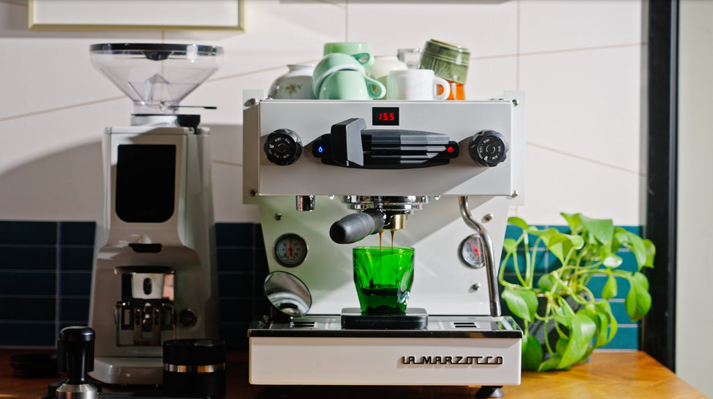 linea mini espresso machine and atom w 75 grinder lifestyle by clive coffee