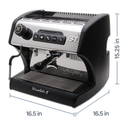 La Spaziale Vivaldi II Espresso Machine dimensions