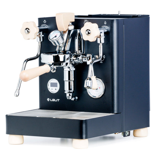Lelit Bianca Flow Control, Dual Boiler, Espresso Machine, in Matte Black, from Clive Coffee, knockout