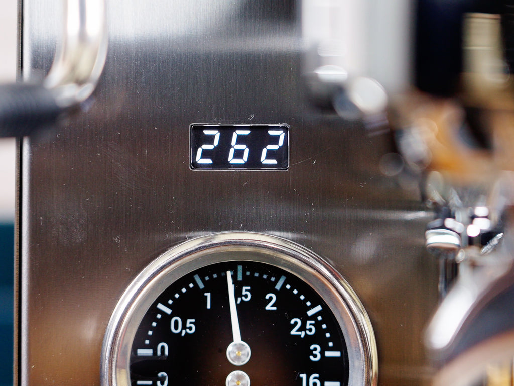 PID display of the Profitec Jump espresso machine by Clive Coffee