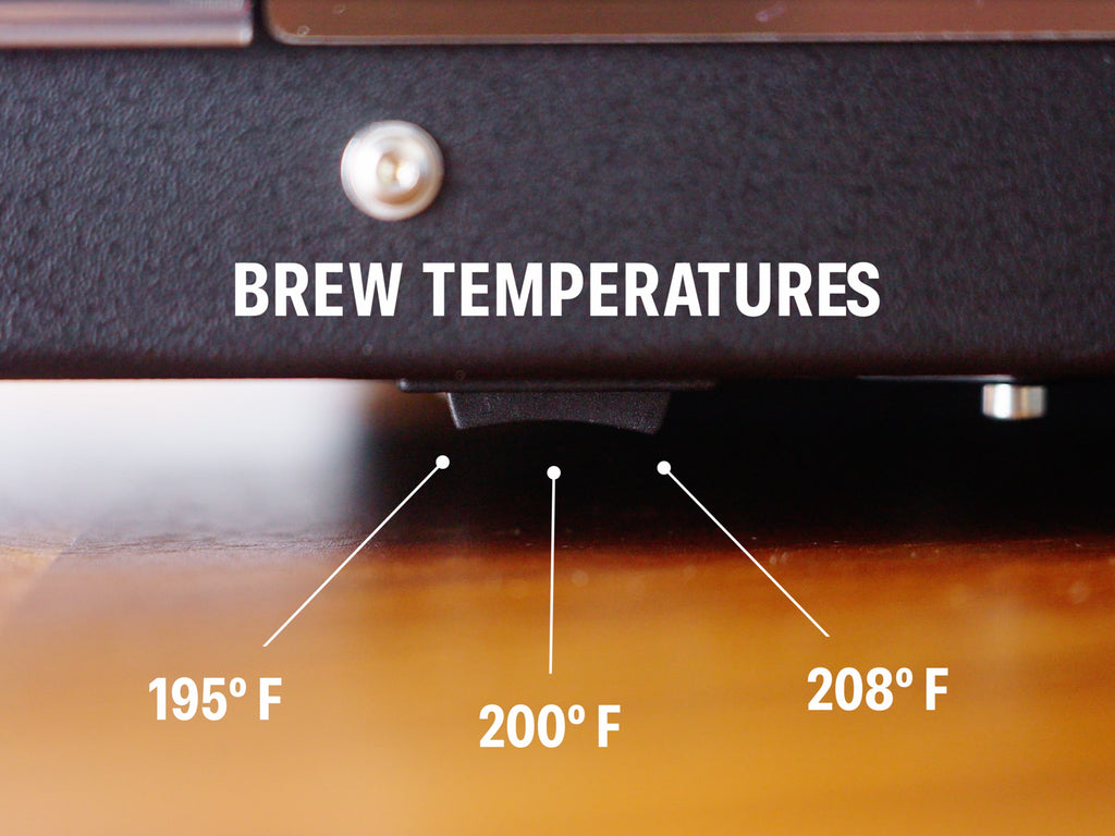 3-way temperature switch still of the Profitec JUMP espresso machine by clive coffee