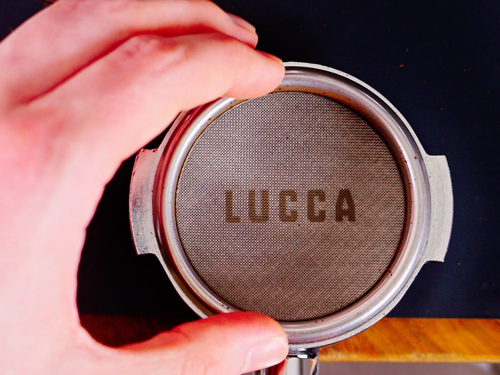 LUCCA Puck Screen lifestyle by Clive Coffee